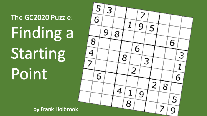 The GC2020 Puzzle: Finding a Starting Point – People Need Jesus
